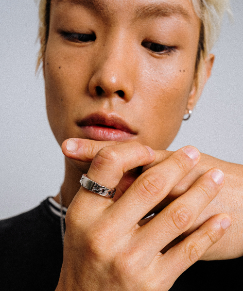 SCALETTOBLACK(スカーレットブラック)の「URM004 Rough Chain Ring(リング・レディース・その他・7h/8h/9h)」の3枚目の写真