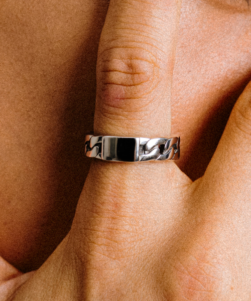 SCALETTOBLACK(スカーレットブラック)の「URM004 Rough Chain Ring(リング・レディース・その他・7h/8h/9h)」の4枚目の写真