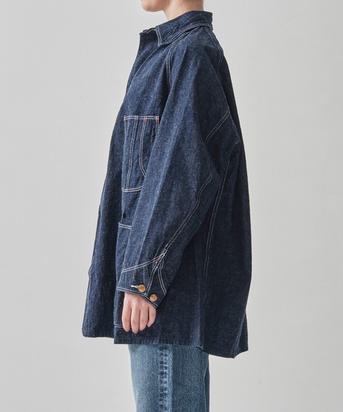 orSlow（オアスロウ）の「[orSlow/オアスロー]LOOSE FIT DENIM COVERALL（スカート・レディース・ブルー・FREE）」の5枚目の写真