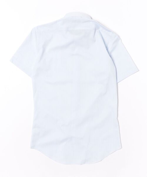 TOKYO SHIRTS(トウキョウシャツ)の「【超形態安定】 形態安定ノンアイロン ボタンダウン 半袖ビジネスワイシャツ(ビジネスシャツ・メンズ・サックスブルー・首回り39cm/首回り41cm/首回り42cm/首回り43cm/首回り37cm)」の7枚目の写真