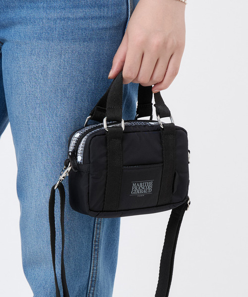 【希少品】マリテフランソワジルボー　 メッセンジャーバッグ　ショルダー LeSportsac×MARITHE + FRANCOIS GIRBAUD】MFG MICRO BAG MFGブラック