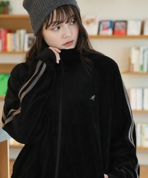 【KANGOL/カンゴール】別注 ダブルジップ カットベロア トラックジャケット