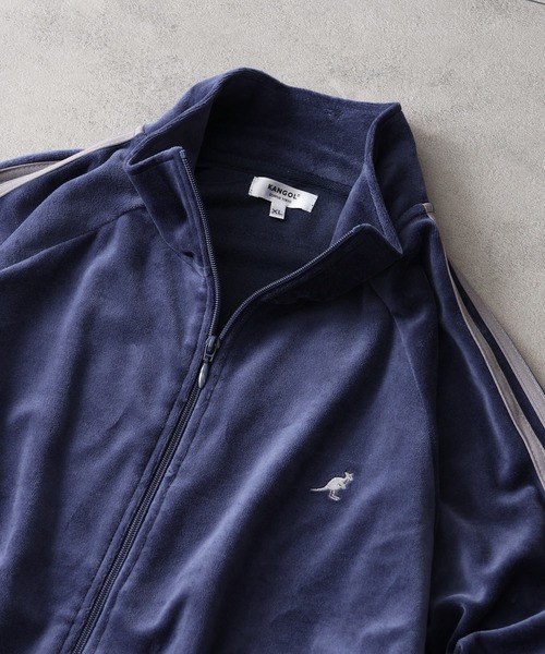 KANGOL(カンゴール)の「【KANGOL/カンゴール】別注 ダブルジップ カットベロア トラックジャケット(ジャージ・メンズ・ブラウン/グレー/ネイビー/ブラック・XL/M/L)」の17枚目の写真