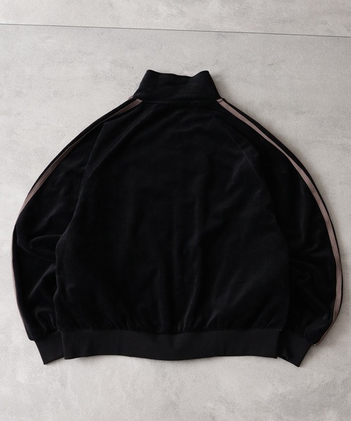 KANGOL(カンゴール)の「【KANGOL/カンゴール】別注 ダブルジップ カットベロア トラックジャケット(ジャージ・メンズ・ブラウン/グレー/ネイビー/ブラック・XL/M/L)」の10枚目の写真