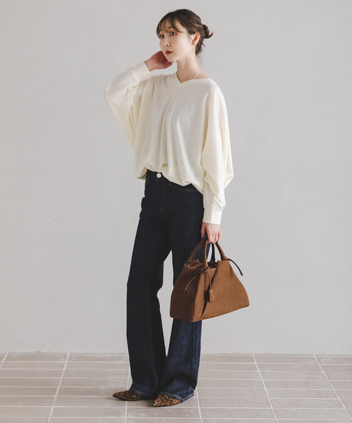 mica della valle(ミカデラヴァッレ)の「《別注カラーあり》mica della valle/ミカデラヴァッレ obliqua boston grande(ボストンバッグ・レディース・ブラウン/キャメル・FREE)」の17枚目の写真