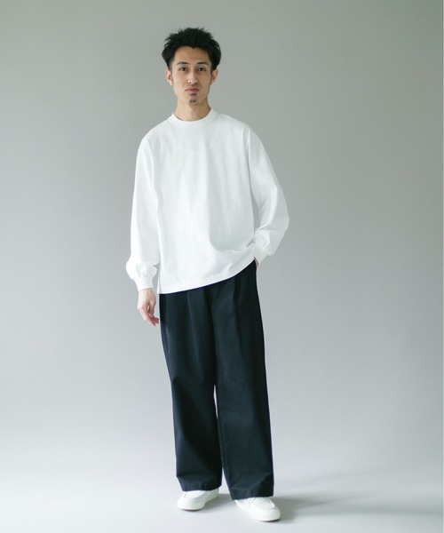 URBAN RESEARCH DOORS（アーバンリサーチドアーズ）の「1タックワイドストレートチノパンツ（チノパンツ・メンズ・ベージュ/ネイビー・MEDIUM/LARGE）」の7枚目の写真
