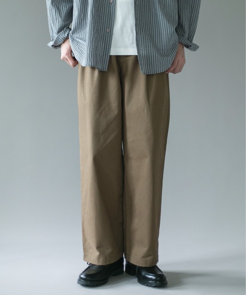 URBAN RESEARCH DOORS（アーバンリサーチドアーズ）の「1タックワイドストレートチノパンツ（チノパンツ・メンズ・ベージュ/ネイビー・MEDIUM/LARGE）」の10枚目の写真