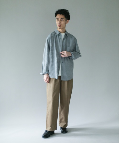 URBAN RESEARCH DOORS（アーバンリサーチドアーズ）の「1タックワイドストレートチノパンツ（チノパンツ・メンズ・ベージュ/ネイビー・MEDIUM/LARGE）」の11枚目の写真