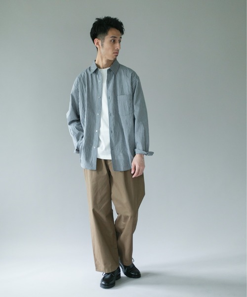 URBAN RESEARCH DOORS（アーバンリサーチドアーズ）の「1タックワイドストレートチノパンツ（チノパンツ・メンズ・ベージュ/ネイビー・MEDIUM/LARGE）」の12枚目の写真