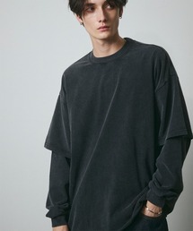 フェイクレイヤード ロングスリーブTシャツ