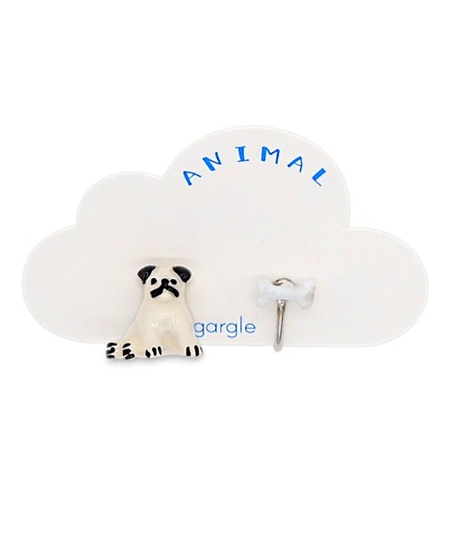 gargle(ガーグル)の「gargle ガーグル:アニマルシリーズ パグ 犬 ドック イヤリング(イヤリング・レディース・ブラック/ホワイト・FREE)」の13枚目の写真