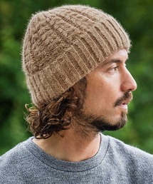 CAMBIO（カンビオ）の「mko13761-Feather Cable Knit Watch Cap ニットワッチ(OP-262-BO021)（ニットキャップ/ビーニー）」