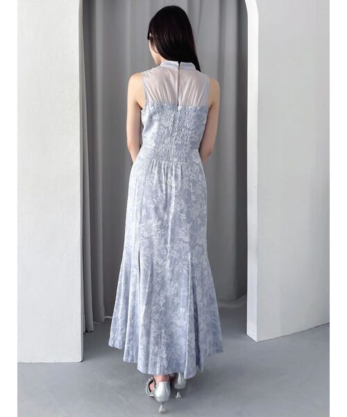 dazzlin（ダズリン）の「チュールショールジャカードドレス（ドレス・レディース・チャコールグレー/ブルー/ピンク・SMALL/MEDIUM）」の14枚目の写真
