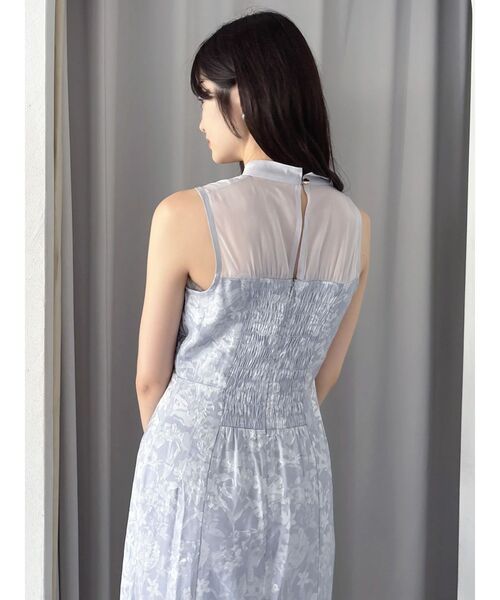 dazzlin（ダズリン）の「チュールショールジャカードドレス（ドレス・レディース・チャコールグレー/ブルー/ピンク・SMALL/MEDIUM）」の11枚目の写真