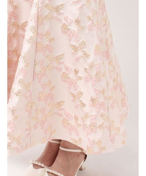 dazzlin（ダズリン）の「チュールショールジャカードドレス（ドレス・レディース・チャコールグレー/ブルー/ピンク・SMALL/MEDIUM）」の5枚目の写真
