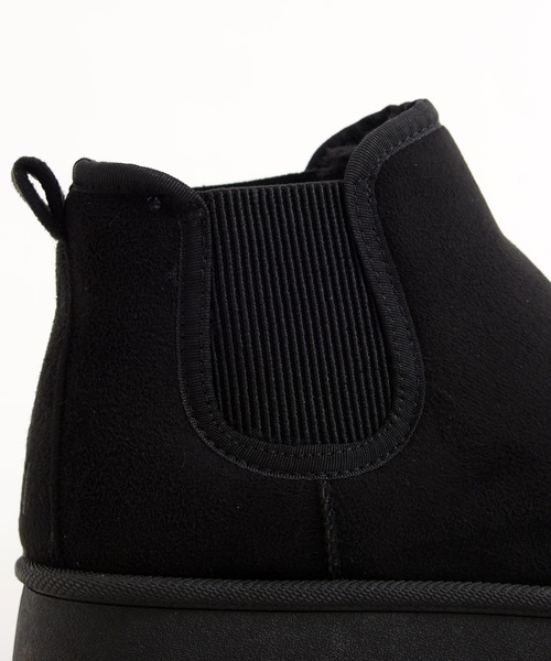 MEI(メイ)の「【MEI メイ】SUEDE LIKE SIDE GORE BOOTS 厚底 スエードライク サイドゴアブーツ(ボアライニング)(ブーツ・レディース・ブラウン/ベージュ/ブラック・S/M/L)」の16枚目の写真