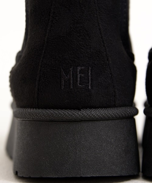 MEI(メイ)の「【MEI メイ】SUEDE LIKE SIDE GORE BOOTS 厚底 スエードライク サイドゴアブーツ(ボアライニング)(ブーツ・レディース・ブラウン/ベージュ/ブラック・S/M/L)」の17枚目の写真