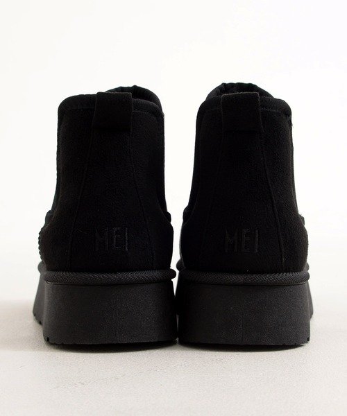 MEI(メイ)の「【MEI メイ】SUEDE LIKE SIDE GORE BOOTS 厚底 スエードライク サイドゴアブーツ(ボアライニング)(ブーツ・レディース・ブラウン/ベージュ/ブラック・S/M/L)」の11枚目の写真