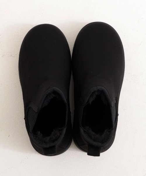 MEI(メイ)の「【MEI メイ】SUEDE LIKE SIDE GORE BOOTS 厚底 スエードライク サイドゴアブーツ(ボアライニング)(ブーツ・レディース・ブラウン/ベージュ/ブラック・S/M/L)」の12枚目の写真