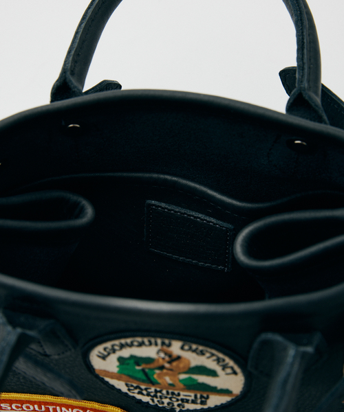 HERITAGE LEATHER(ヘリテージレザー)の「HERITAGE LEATHER / ヘリテージレザー 別注 レザー HL 25-ブラック(トートバッグ・メンズ・ブラック・FREE)」の7枚目の写真
