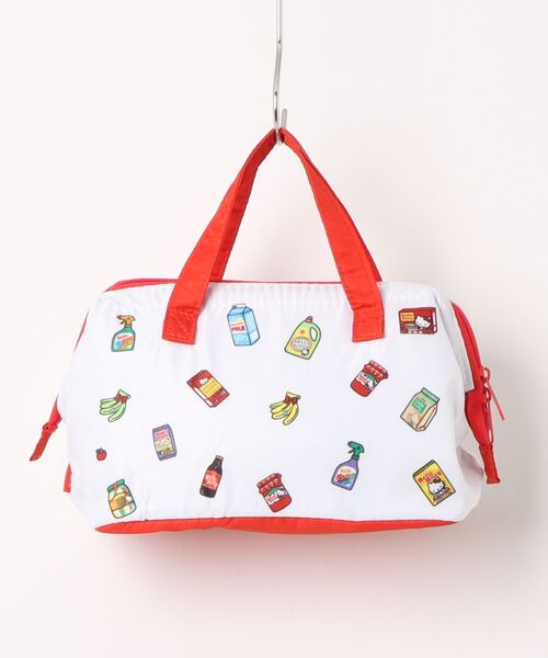 sanrio(サンリオ)の「〈SANRIO/サンリオ〉ハローキティ スーパーマーケット がま口ランチバッグM KGA1(エコバッグ/サブバッグ・レディース・ホワイト×レッド・ONE SIZE)」の7枚目の写真