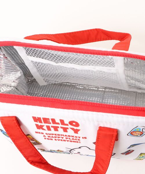 sanrio(サンリオ)の「〈SANRIO/サンリオ〉ハローキティ スーパーマーケット がま口ランチバッグM KGA1(エコバッグ/サブバッグ・レディース・ホワイト×レッド・ONE SIZE)」の9枚目の写真