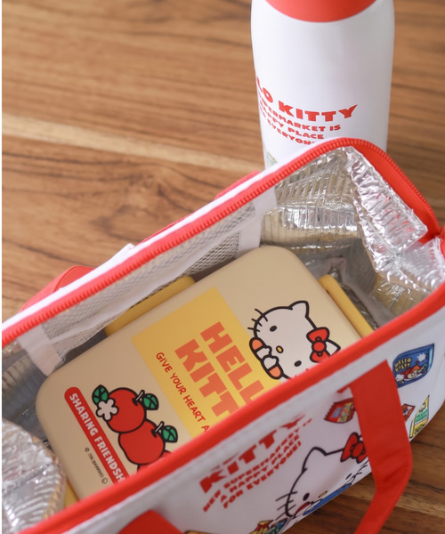 sanrio(サンリオ)の「〈SANRIO/サンリオ〉ハローキティ スーパーマーケット がま口ランチバッグM KGA1(エコバッグ/サブバッグ・レディース・ホワイト×レッド・ONE SIZE)」の5枚目の写真