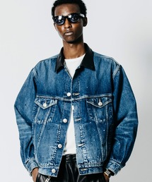 CRIMIE | BRON FREE SELVEDGE GARAGE USED DENIM TYPE III JACKET - INDIGO MADE IN JAPAN(デニムジャケット)