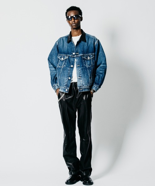 CRIMIE(クライミー)の「BRON FREE SELVEDGE GARAGE USED DENIM TYPE III JACKET - INDIGO MADE IN JAPAN(デニムジャケット・メンズ・インディゴブルー・XXL/XL/L/M/S)」の9枚目の写真