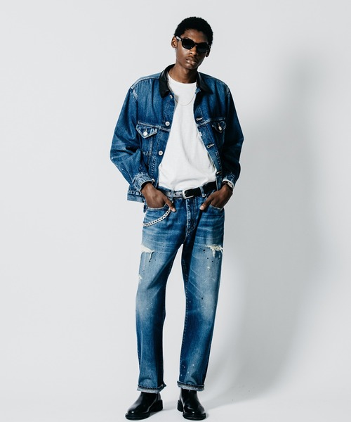 CRIMIE(クライミー)の「BRON FREE SELVEDGE GARAGE USED DENIM TYPE III JACKET - INDIGO MADE IN JAPAN(デニムジャケット・メンズ・インディゴブルー・XXL/XL/L/M/S)」の11枚目の写真