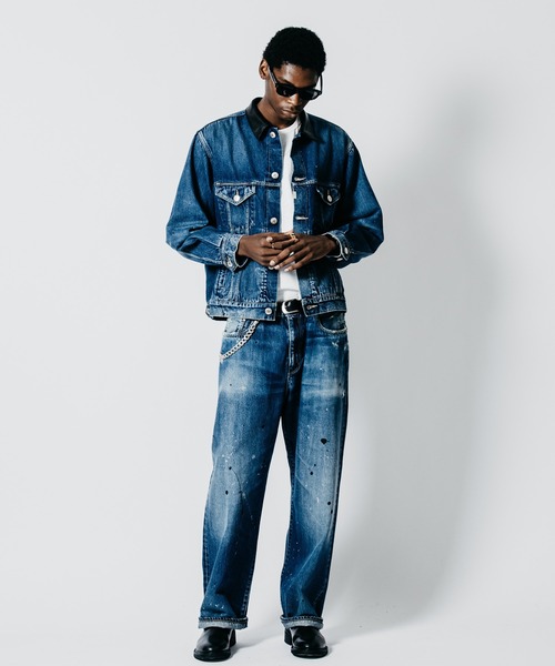 CRIMIE(クライミー)の「BRON FREE SELVEDGE GARAGE USED DENIM TYPE III JACKET - INDIGO MADE IN JAPAN(デニムジャケット・メンズ・インディゴブルー・XXL/XL/L/M/S)」の12枚目の写真