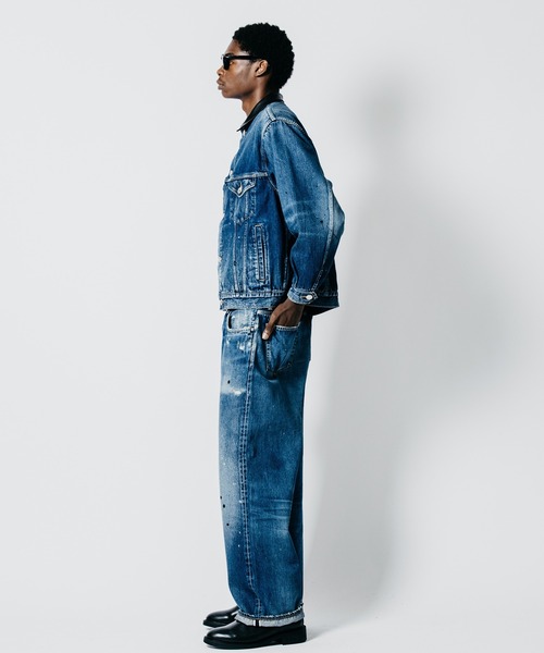 CRIMIE(クライミー)の「BRON FREE SELVEDGE GARAGE USED DENIM TYPE III JACKET - INDIGO MADE IN JAPAN(デニムジャケット・メンズ・インディゴブルー・XXL/XL/L/M/S)」の13枚目の写真