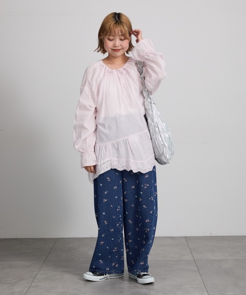 Samansa Mos2(サマンサ モスモス)の「【コンバーチブル】シャーリングドロストトートバッグ(ハンドバッグ・レディース・レオパード/シルバー/ドット・F)」の14枚目の写真
