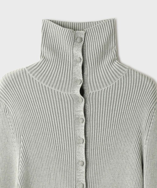 ROPE'（ロペ）の「【一部店舗限定】【REALM（レルム）】COVERED-BUTTON KNIT CARDIGAN（カーディガン/ボレロ・レディース・グリーン系その他/グレー/ダークブラウン・38）」の14枚目の写真