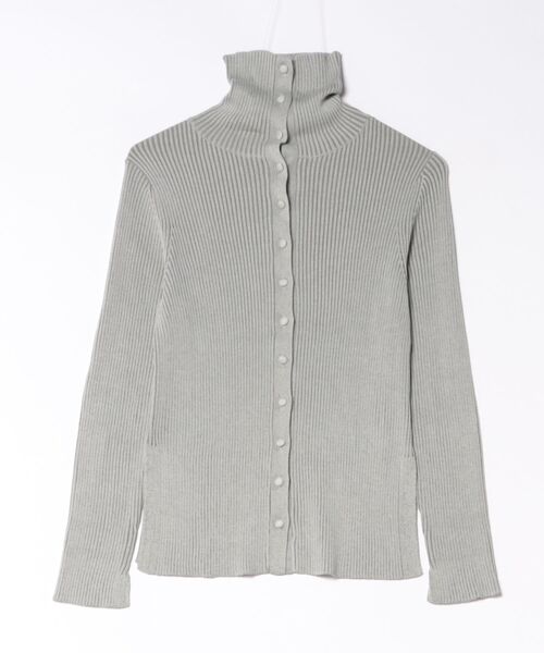 ROPE'（ロペ）の「【一部店舗限定】【REALM（レルム）】COVERED-BUTTON KNIT CARDIGAN（カーディガン/ボレロ・レディース・グリーン系その他/グレー/ダークブラウン・38）」の7枚目の写真