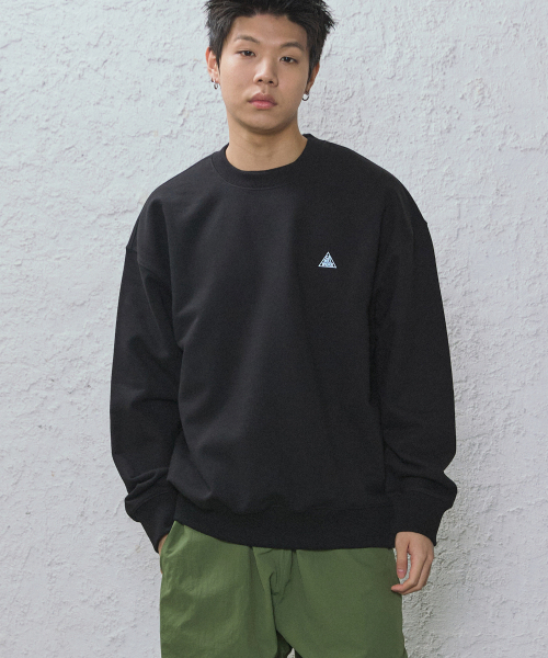 CAMEL WORK(キャメルワーク)の「TRIANGLE ロゴ スウェットシャツ(ブラック)(スウェット・メンズ・その他・X-LARGE/MEDIUM/LARGE)」の1枚目の写真