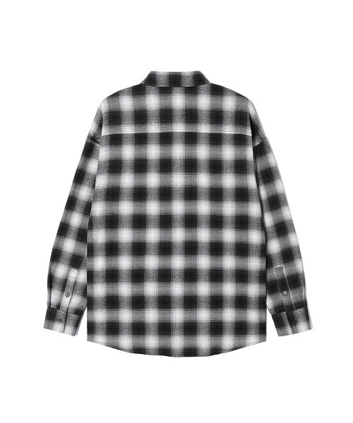 ADHOC(アドホック)の「メンズ ワンポケット チェック 長袖シャツ (BLACK) (HC9LS06)(シャツ/ブラウス・メンズ・その他・100/95/105)」の2枚目の写真