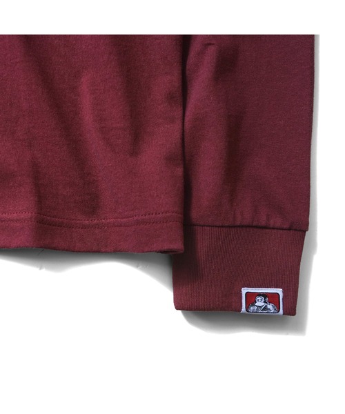 BEN DAVIS(ベンデイビス)の「《BEN DAVIS》EMBRO LONG SLEEVE /刺繍ロングスリーブ(Tシャツ/カットソー・メンズ・ホワイト/ブラック/バーガンディー・SMALL/MEDIUM/LARGE/X-LARGE)」の9枚目の写真