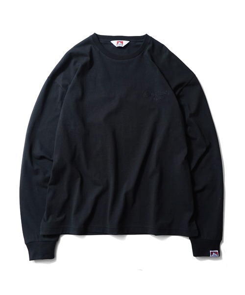 BEN DAVIS(ベンデイビス)の「《BEN DAVIS》EMBRO LONG SLEEVE /刺繍ロングスリーブ(Tシャツ/カットソー・メンズ・ホワイト/ブラック/バーガンディー・SMALL/MEDIUM/LARGE/X-LARGE)」の6枚目の写真