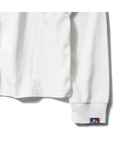 BEN DAVIS(ベンデイビス)の「《BEN DAVIS》EMBRO LONG SLEEVE /刺繍ロングスリーブ(Tシャツ/カットソー・メンズ・ホワイト/ブラック/バーガンディー・SMALL/MEDIUM/LARGE/X-LARGE)」の5枚目の写真