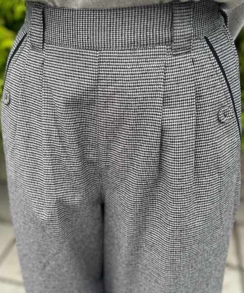 SELF+SERVICE（セルフサービス）の「再生ポリ入 ワイドクロプトパンツ（その他パンツ・レディース・チャコールグレー/グレー系その他/グレー系その他2/ブルー系その他・S/M/L/XL）」の17枚目の写真