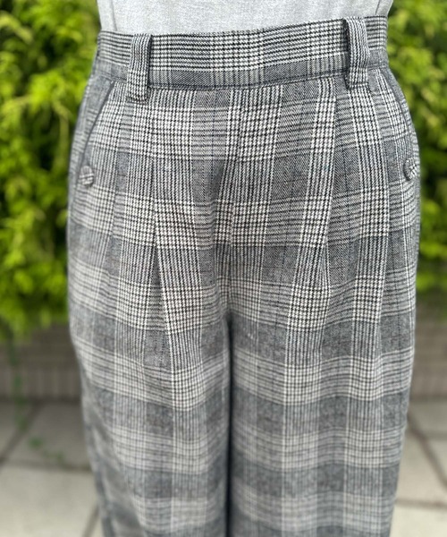 SELF+SERVICE（セルフサービス）の「再生ポリ入 ワイドクロプトパンツ（その他パンツ・レディース・チャコールグレー/グレー系その他/グレー系その他2/ブルー系その他・S/M/L/XL）」の8枚目の写真