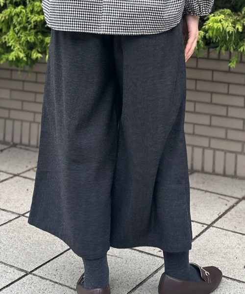 SELF+SERVICE（セルフサービス）の「再生ポリ入 ワイドクロプトパンツ（その他パンツ・レディース・チャコールグレー/グレー系その他/グレー系その他2/ブルー系その他・S/M/L/XL）」の7枚目の写真