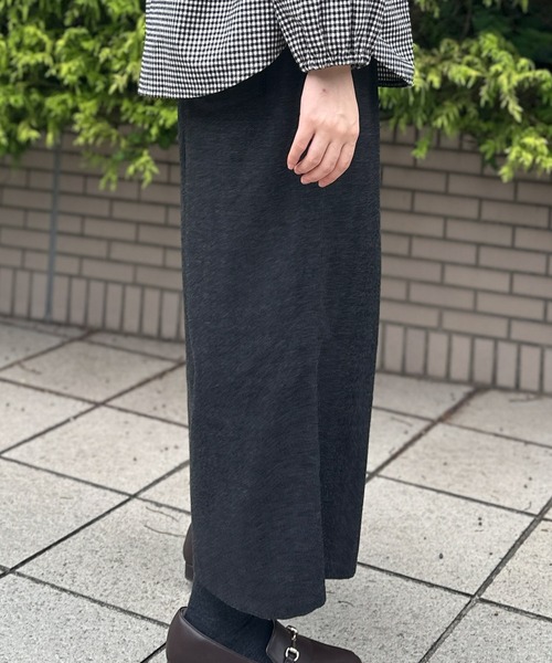 SELF+SERVICE（セルフサービス）の「再生ポリ入 ワイドクロプトパンツ（その他パンツ・レディース・チャコールグレー/グレー系その他/グレー系その他2/ブルー系その他・S/M/L/XL）」の6枚目の写真