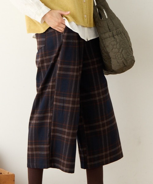 SELF+SERVICE（セルフサービス）の「再生ポリ入 ワイドクロプトパンツ（その他パンツ・レディース・チャコールグレー/グレー系その他/グレー系その他2/ブルー系その他・S/M/L/XL）」の22枚目の写真