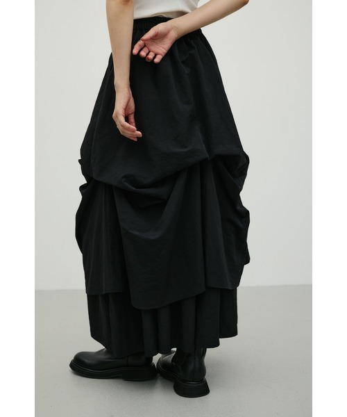 STYLEMIXER（スタイルミキサー）の「ランダムタックフレアスカート（スカート・レディース・ホワイト/ブラック・SMALL/MEDIUM）」の19枚目の写真