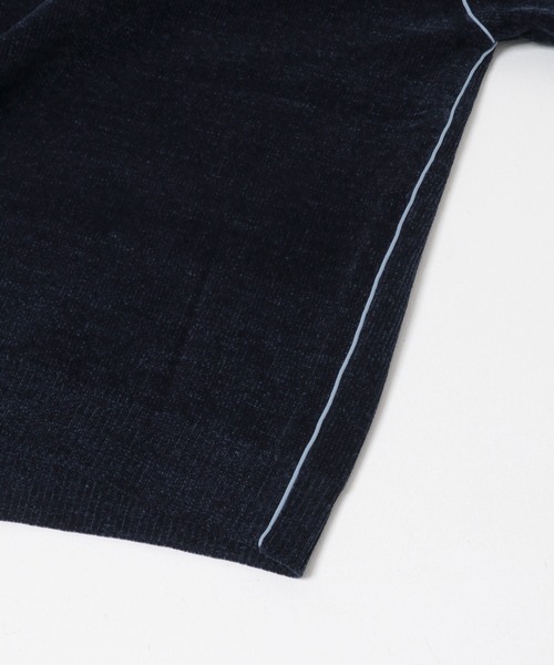 ITEMS URBANRESEARCH(アイテムズ アーバンリサーチ)の「Wフェイス シェニール アウトリンキング ニット(ニット/セーター・メンズ・ブラック/ベージュ/ネイビー/ホワイト・LARGE/MEDIUM)」の8枚目の写真