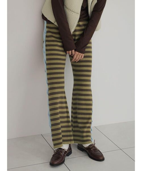 FIKA.(フィーカ)の「Border braided line knit pants(その他パンツ・レディース・ブルー/ブラウン・MEDIUM)」の14枚目の写真