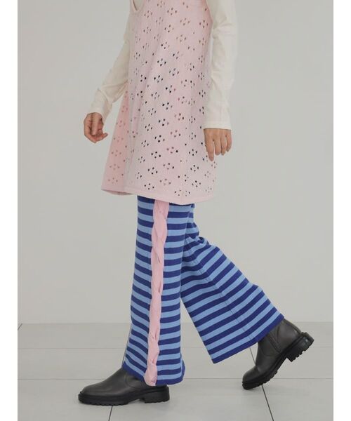 FIKA.(フィーカ)の「Border braided line knit pants(その他パンツ・レディース・ブルー/ブラウン・MEDIUM)」の11枚目の写真