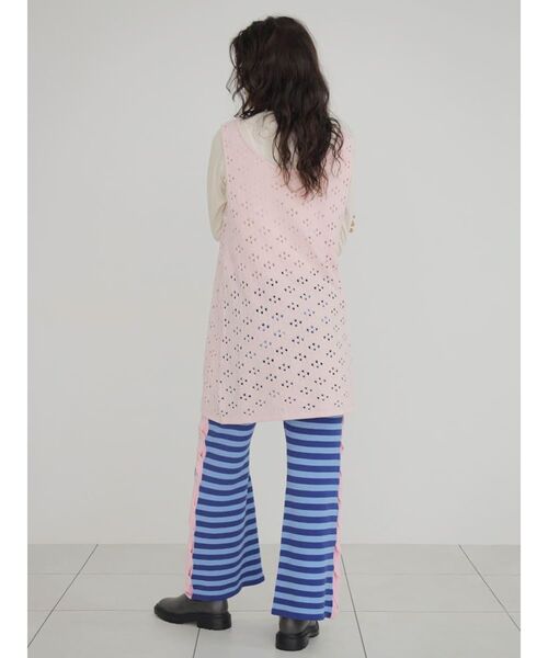 FIKA.(フィーカ)の「Border braided line knit pants(その他パンツ・レディース・ブルー/ブラウン・MEDIUM)」の3枚目の写真